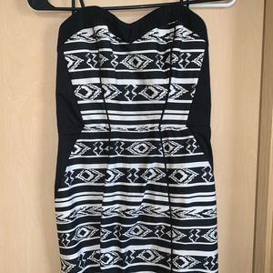 Black and white dress